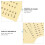 6Ud Pegatinas De Notas Para Piano De Dedo Material Papel Amarillo 6