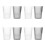 8Ud Vaso Plástico Para Cepillos Pareja Simple Almacenamiento 6