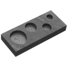 3Ud Moldes De Fundición Grafito Negro Para Oro Plata Metal Laboratorio