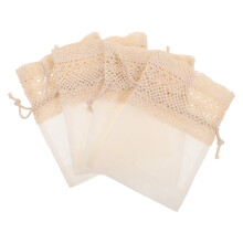 8Ud Bolsas Mini Caqui De Con Cordón Para Joyería Y Accesorios