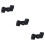 3Ud Adaptador Extensor Para Con Soporte Nut Negro 11