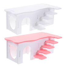 2Ud Casa Para Hamsters Y Cobayas En PVC Durable Y Colorida