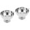 2Jgo Recipientes Para Postres Y Acero Inoxidable Color Plata 6