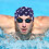 2Ud Gorro De Natación Impermeable Plisado Multicolor En Tela De Nylon 4