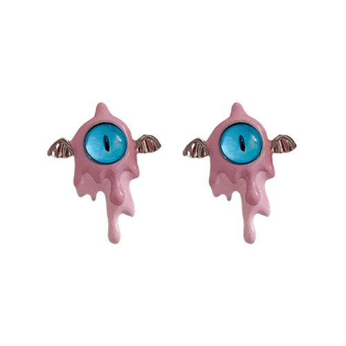 Collier chaîne mauvais œil, épingles-Boucles d'oreilles rouges