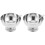 2Jgo Recipientes Para Postres Y Acero Inoxidable Color Plata 4