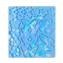 Moules de moulage d'épingles à cheveux holographiques,-Bleu