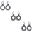 6Ud Protector De Silicona Para Con Llavero 9