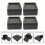 4Ud Soportes Ajustables Para Muebles De ABS Negro Para Y 5