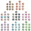 10PCS Halloween Two-Color Gradient Cloud-random color mixing 5