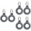 6Ud Protector De Silicona Para Con Llavero 6