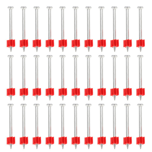 100Pièces Clous Mur Acier Fixation Durable Pour Béton Argenté