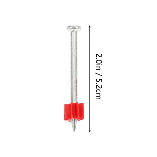 100Pièces Clous Mur Acier Fixation Durable Pour Béton Argenté 2