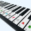 3Pièces Stickers Piano PVC Multicolores Accessoires Clavier Débutants 4