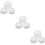 3Ensembles Kit Moules Sel De Bain Blancs En PP Durable 11