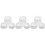 3Ensembles Kit Moules Sel De Bain Blancs En PP Durable 6