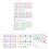 3Pièces Stickers Piano PVC Multicolores Accessoires Clavier Débutants 10