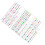 3Pièces Stickers Piano PVC Multicolores Accessoires Clavier Débutants 9