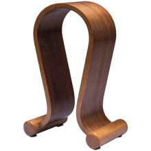 Headphone Stand with Cloth Cover, Natural Support for Headphones in Luxuriously Modern Look, Arch Bridge Shape Premium Plywood Construction, Stable wi