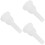 3Pièces Embouchures Trombone ABS Blanche Compacte Pour Musiciens Ténor 8