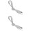 2Pares Cordones Planos Para Sneakers Y Botas Color 11