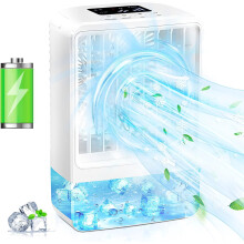 Mini ar-condicionado para o seu espaço, ventilador multifuncional com função oscilante e operação silenciosa, ideal para uso pessoal em casa ou
