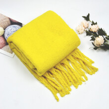 Wool Like Throw with Tassels, Great Gift Idea for Her Him, Soft And Thick Texture Wrap for Winter, Adds Cozy Charm to Home or Car