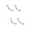 2Pares Cordones Planos Para Sneakers Y Botas Color 7
