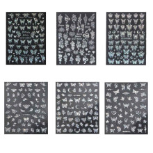 Adesivos de unhas de luxo, veganos, com design exclusivo 3D, autoadesivos para uma decoração deslumbrante e não tóxica com efeito aurora boreal,