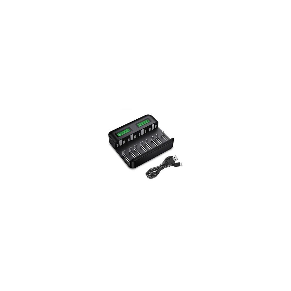 Lcd Intelligent Screen Battery Charger, Charge Your Rechargeable Batteries Safely With Over-Temperature Protection 9405630924886