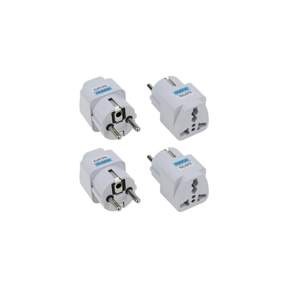 Schuko Type E/F Adapter, Universal Plug For Seamless Global Travel, Non-Voltage Converter With Built-In Closure, Flame-Retardant Abs Material, 9405630553468