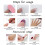July4th Nails, Ακρυλικά Νύχια με Θέμα τις ΗΠΑ με Αμερικανική Σημαία σε σχήμα Καρδιάς σε 6