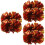 6Pcs Multi Cheerleading Pom Poms with Smooth Handle for Performances 8
