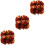 6Pcs Multi Cheerleading Pom Poms with Smooth Handle for Performances 7