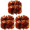 6Pcs Multi Cheerleading Pom Poms with Smooth Handle for Performances 4