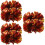 6Pcs Multi Cheerleading Pom Poms with Smooth Handle for Performances 9