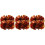 6Pcs Multi Cheerleading Pom Poms with Smooth Handle for Performances 6