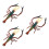 3Pcs Artificial Shrimp: Realistic Plastic Marine Decor For Desktop 6