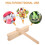 50Pièces Bâtons En Bois Multicolores Pour DIY 8