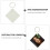24Pièces Porte-Clés Blancs En Bois Mdf Pour Sublimation DIY 10