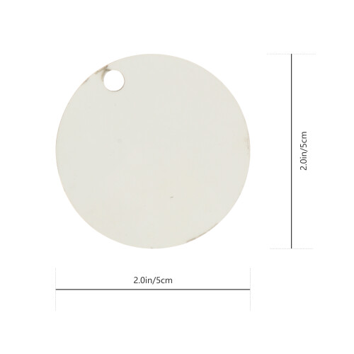 24Pièces Porte-Clés Blancs En Bois Mdf Pour Sublimation DIY 1