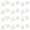 24Pièces Porte-Clés Blancs En Bois Mdf Pour Sublimation DIY 4