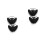 4Pièces Costume Barbe Pour Halloween 4