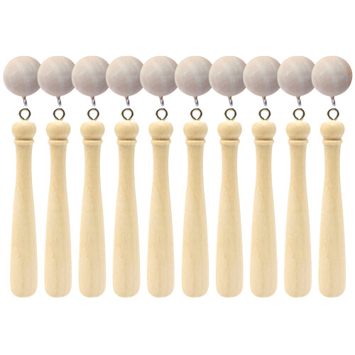 1Ensemble Accessoires Bois Batte Baseball Mini Pour Porte- 2