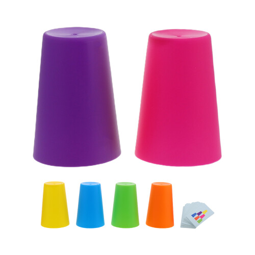 3Ensembles Jeu De Gobelets Empilables Multicolores En PP Pour Enfants 1