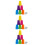 3Ensembles Jeu De Gobelets Empilables Multicolores En PP Pour Enfants 5