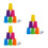 3Ensembles Jeu De Gobelets Empilables Multicolores En PP Pour Enfants 6