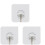 30 Pcs Clear Adhesive Hooks Wall Hook Nail 2