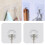 30 Pcs Clear Adhesive Hooks Wall Hook Nail 10