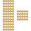 80Pcs Lightweight Golden Plastic Binder Rings for Planner Book Binding 7